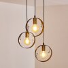 Pendant Light Leentje gold, black, 3-light sources