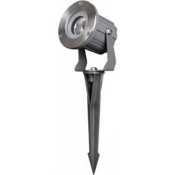 Lcd Fellbach ground spike spotlight LED stainless steel, 1-light source