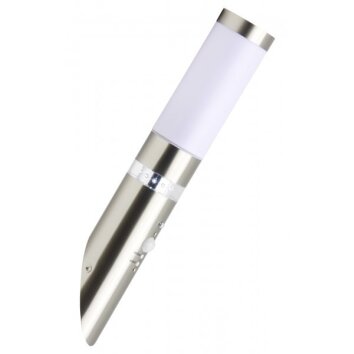 Brilliant BOLE outdoor wall light stainless steel, 1-light source, Motion sensor
