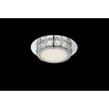 Globo ceiling light LED chrome, glass, 1-light source