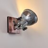 Hora Wall Light Light wood, silver, 1-light source