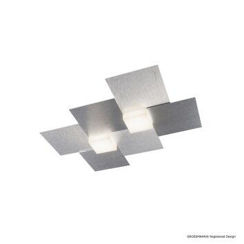 Grossmann CREO Wall and Ceiling light LED aluminium, 2-light sources