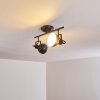 Tina Ceiling Light black, 2-light sources