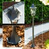 Bristol outdoor floor lamp black, transparent, clear, 1-light source