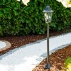 Bristol outdoor floor lamp black, transparent, clear, 1-light source