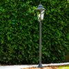 Bristol outdoor floor lamp black, transparent, clear, 1-light source
