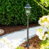 Bristol outdoor floor lamp black, transparent, clear, 1-light source