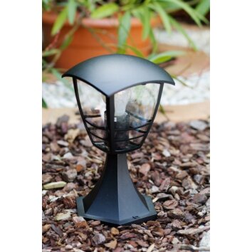 Philips myGarden CREEK pedestal light black, transparent, clear, 1-light source