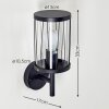 TORSA outdoor wall light black, 1-light source