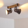 OKSBOL Ceiling Light Light wood, 2-light sources