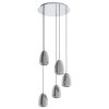 EGLO ALOBRASE Pendant Light chrome, 5-light sources