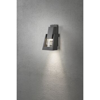 Konstsmide POTENZA wall light anthracite, 1-light source