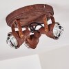 DROBAK Ceiling Light rust-coloured, 3-light sources