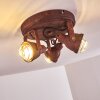 DROBAK Ceiling Light rust-coloured, 3-light sources