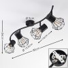 Bardhaman Ceiling Light black, 4-light sources