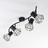Bardhaman Ceiling Light black, 4-light sources