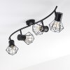Bardhaman Ceiling Light black, 4-light sources