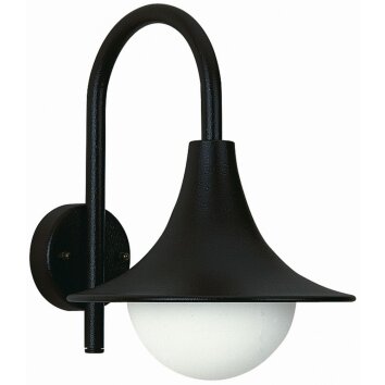 Albert 669 outdoor wall light black, 1-light source