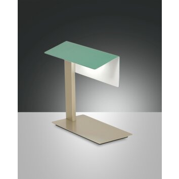 Fabas Luce WASHINGTON Table Lamp LED gold, green, 1-light source