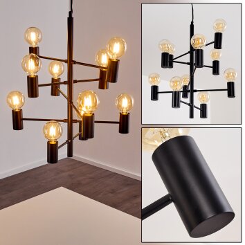 PAMUNKEY Pendant Light black, 10-light sources