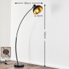 PAROLA Floor Lamp black, 1-light source