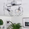 Globo Xara ceiling spotlight chrome, 2-light sources