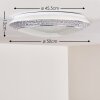 PARRITA Ceiling light LED white, 1-light source, Remote control, Colour changer