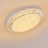 PARRITA Ceiling light LED white, 1-light source, Remote control, Colour changer