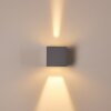 Outdoor Wall Light Fauderup LED grey, 2-light sources