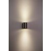 Lutec LED outdoor wall light brushed steel, 6-light sources