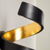 REZAT Wall Light LED black-gold, 1-light source