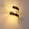 REZAT Wall Light LED black-gold, 1-light source