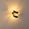 REZAT Wall Light LED black-gold, 1-light source