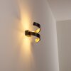 REZAT Wall Light LED black-gold, 1-light source