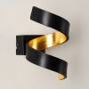 REZAT Wall Light LED black-gold, 1-light source