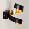 REZAT Wall Light LED black-gold, 1-light source