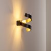 REZAT Wall Light LED black-gold, 1-light source