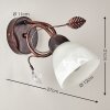 Peccia Wall Light rust-coloured, 1-light source