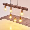 Barbengo Pendant Light brown, rust-coloured, 4-light sources