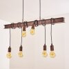 Barbengo Pendant Light brown, rust-coloured, 4-light sources
