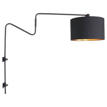 Steinhauer Linström Wall Light black, 1-light source