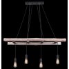 Globo IRMGARD Pendant Light Light wood, black, 4-light sources