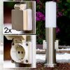 Caserta pedestal light, floor lamp, path light Stainless steel color, 1-light source