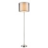 Globo floor lamp matt nickel, 1-light source