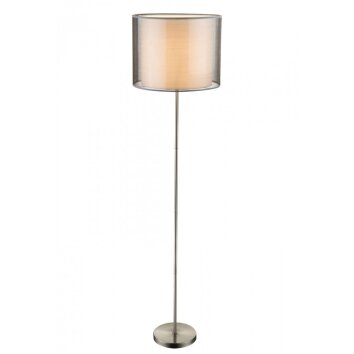 Globo floor lamp matt nickel, 1-light source