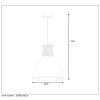 Lucide SMOKY hanging light grey, 1-light source