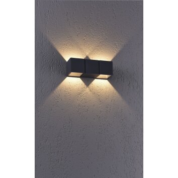 Paul Neuhaus MARCEL Wall Light LED anthracite, 2-light sources