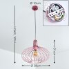 MATTMAR Pendant Light grey, pink, 1-light source