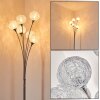 KITEE floor lamp chrome, matt nickel, 6-light sources
