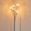 KITEE floor lamp chrome, matt nickel, 6-light sources